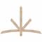 Ekena Millwork Alberta Smooth Timber Gable Bracket, Douglas Fir, 60"W x 40"H x 1 1/2"D x 3 1/2"F, 16/12 Pitch GBW060X40X0204ALB00SDF - alternate 1